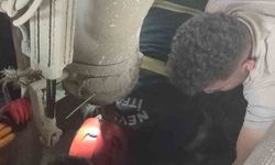Harç karma makinasına düşen işçi ağır yaralandı