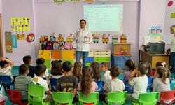 Hozat'ta miniklere sağlık eğitimi verildi