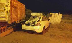 Kamyonla çarpışan otomobilin sürücüsü yaralandı