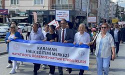 Karaman'da 'Hayat Boyu Öğrenme Haftası' yürüyüşle başladı