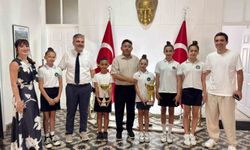 Kaymakam Kaya, Marmaris'in şampiyon jimnastikçilerini ağırladı