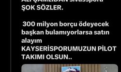 Kayserispor Başkanı Ali Çamlı'dan sert cevap