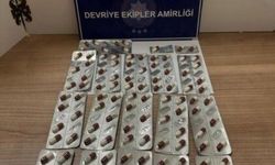 Keşan'da bir şüphelinin üzerinde 115 sentetik ecza ele geçirildi
