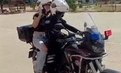 Keşan'da motosikletli polis timleri sınava geç kalan öğrencilerin imdadına yetişti