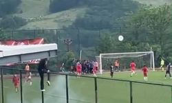 Kırklareli'nde amatör maçta futbolcular birbirine girdi