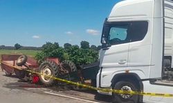 Kırklareli'nde tırın çarptığı traktörün sürücüsü hayatını kaybetti