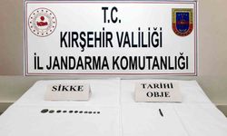 Kırşehir'de tarihi eser operasyonu: Sikke ve objeler ele geçirildi