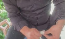 Klima ünitesinin boru hattında yakaladığı yılanı 'Sevgili yılan insanlardan uzak dur, yoksa ne yaparlar biliyorsun' diyerek doğaya saldı