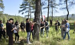 Köyceğiz'de Yüksekokul öğrencileri sahada uygulama yaptı
