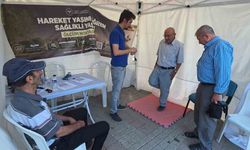 Kütahya'da 'Hareket yaşını öğren, sağlıklı yaşa' kampanyası için oluşturulan ölçüm noktası ilgi görüyor