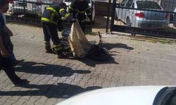 Lüleburgaz'da seyir halindeki elektrikli bisikletin pili patladı, sürücü yaralandı