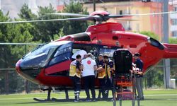 Malatya'da ambulans helikopter 75 yaşındaki hasta için havalandı