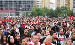Milli heyecan Talas'ta yürekleri ısıttı