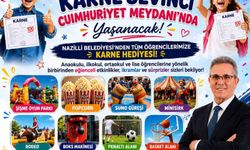 Nazilli Belediyesi'nden öğrencilere karne hediyesi