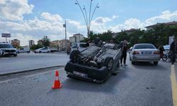 Niğde'de otomobil takla attı: 1 yaralı
