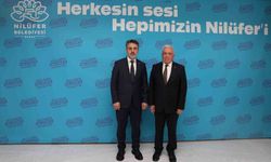 Nilüfer Belediye Başkanı Özdemir, Bursa Büyükşehir Belediye Başkan Vekili Biba'yı ağırladı