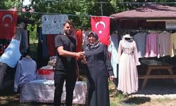 Sandıklı'da dikiş nakış kursu sergisi yoğun ilgi gördü
