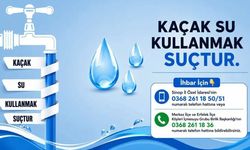 Sinop'ta kaçak su kullanan 8 haneye toplam 280 bin TL para cezası