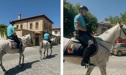 Tarihi Harput'ta atlı jandarma mesaisi