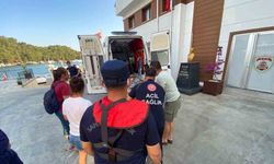 Tersane adasında rahatsızlanan vatandaşa tıbbi tahliye