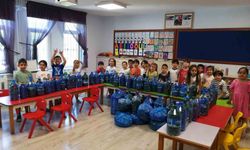 Trabzon'da 'Kapaklar Çoğalsın Engeller Azalsın Projesi'ne miniklerden destek