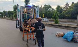 Trafiğe kapalı alanda kaza: 1 yaralı