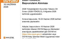 YÖKDİL başvuruları başladı