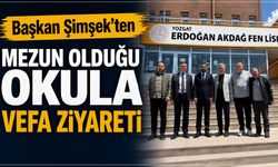 AK Parti Yozgat Merkez İlçe Başkanı Şimşek'ten Mezun Olduğu Okula Vefa Ziyareti