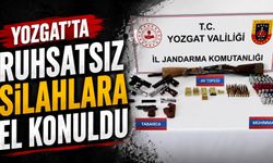 Yozgat'ta ruhsatsız silahlara el konuldu