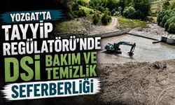 Yozgat'ta Tayyip Regülatörü'nde DSİ Bakım ve Temizlik Seferberliği