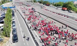 15 Temmuz Demokrasi ve Milli Birlik Günü yürüyüşü dron ile görüntülendi