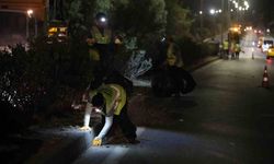 150 kişilik ekiple Emin Anter Bulvarı'nda gece mesaisi