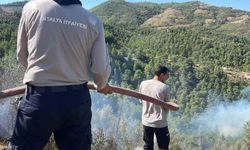 Alanya'da orman yangını sebebiyle 45 ev tedbir amaçlı tahliye edildi