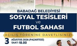 Babadağ Belediyesi Sosyal Tesisleri ve Futbol Sahası açılışına sayılı günler kaldı