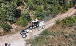 Bozdoğan Belediyesi'nden Örencik'te bahçe yolu çalışması