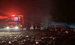 Burdur'da çöp depolama alanında yangın