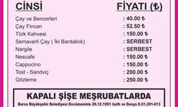 Bursa'da çay ve kahve fiyatlarına yüzde 30 zam