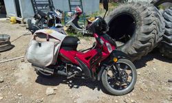 Devrilen motosikletin sürücüsü yaralandı