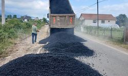Düzce'de yollar güvenli hala getiriliyor