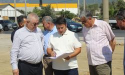 Edremit'te trafiği rahatlatacak yan yol çalışması