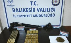 Erdek'te uyuşturucu ve silah operasyonu
