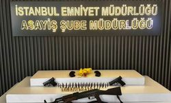 Eyüpsultan'da polisin durdurduğu motosikletten tüfek ve el yapımı bomba çıktı: 7 gözaltı