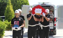 Görevi başında vefat eden polis memuru memleketine uğurlandı
