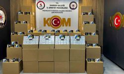 Kaçak makaron operasyonunda 1 milyon 350 bin adet ele geçirildi