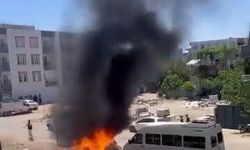 Kahta'da çöp yangını korkuttu