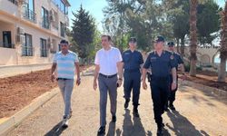 Kaymakam Topsakaloğlu, Tekeli Jandarma Sosyal Tesisleri inşaatını inceledi