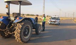 Kilis'te traktör ve tarım araçlarına trafik denetimi
