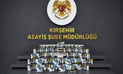 Kırşehir'de 460 paket makaron ele geçirildi