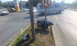 Manavgat'ta otomobil ile motosiklet çarpıştı: 1 yaralı