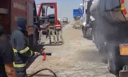 Mardin'de tanker yangını söndürüldü